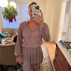 Current Air Lavender Long Sleeve Dress